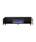 RANDOM RTV-K TV STAND WITH FIREPLACE 180 CM, WOTAN OAK / BLACK order